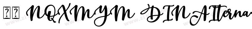 字体 NQXMYM DINAIterna字体转换